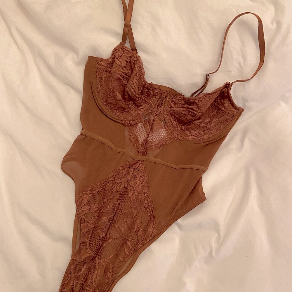 Forever 21 Lace and Mesh Bodysuit
